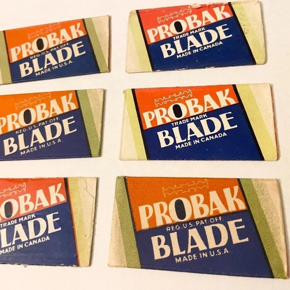 Vintage Probak Safety Razor Blades Lot of 6  Made in USA and Canada - Picture 2 of 9